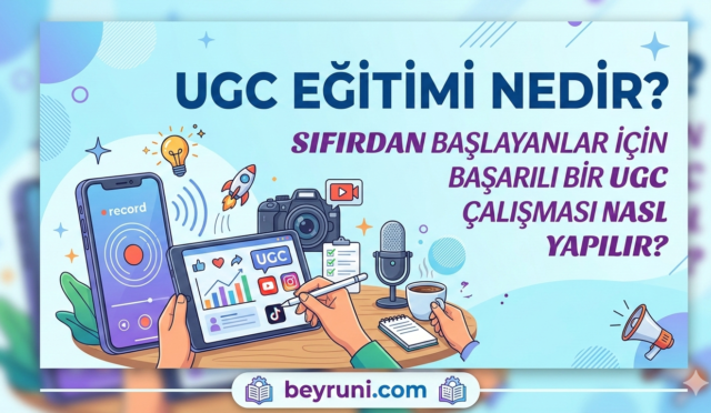 UGC Eğitimi Nedir? Sıfırdan Başlayanlar İçin Başarılı Bir UGC Çalışması Nasıl Yapılır?