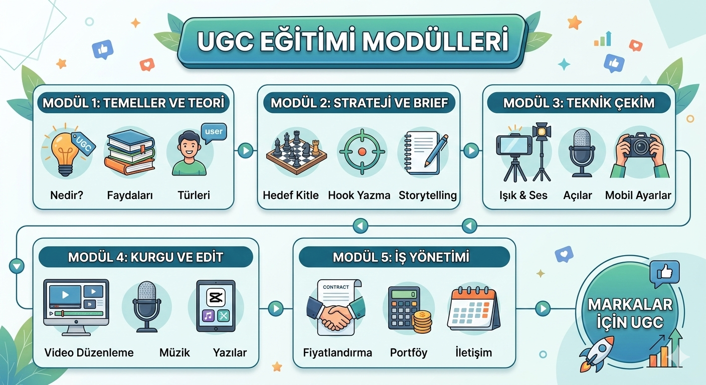 UGC Eğitimi Modülleri Nelerdir? Markalar İçin UGC Eğitimi Nedir? 